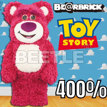 BEETLE BE@RBRICK 熊抱哥 毛絨版 LOTSO COSTUME 玩具總動員 迪士尼 庫柏力克熊 400%