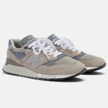 BEETLE NEW BALANCE MADE US 998 CORE 美國製 麂皮 U998GR 灰色 銀色 男鞋