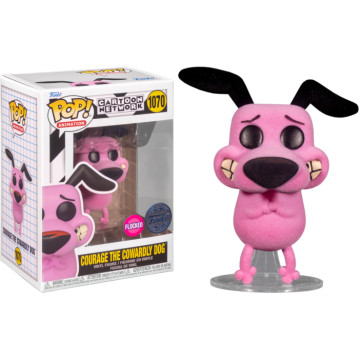 盒損 BEETLE FUNKO POP 膽小狗英雄 COWARDLY DOG 卡通頻道 植絨版 限定 FLOCKED