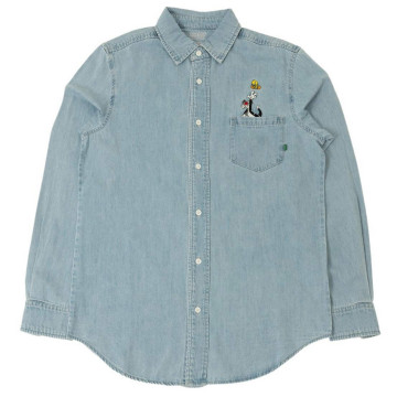 BEETLE BAIT LOONEY TUNES 樂一通 牛仔 襯衫 美版 DENIM EMBROIDERY SHIRT