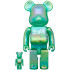 BEETLE BE@RBRICK X-GIRL 綠色 CLEAR GREEN 庫柏力克熊 100 400%