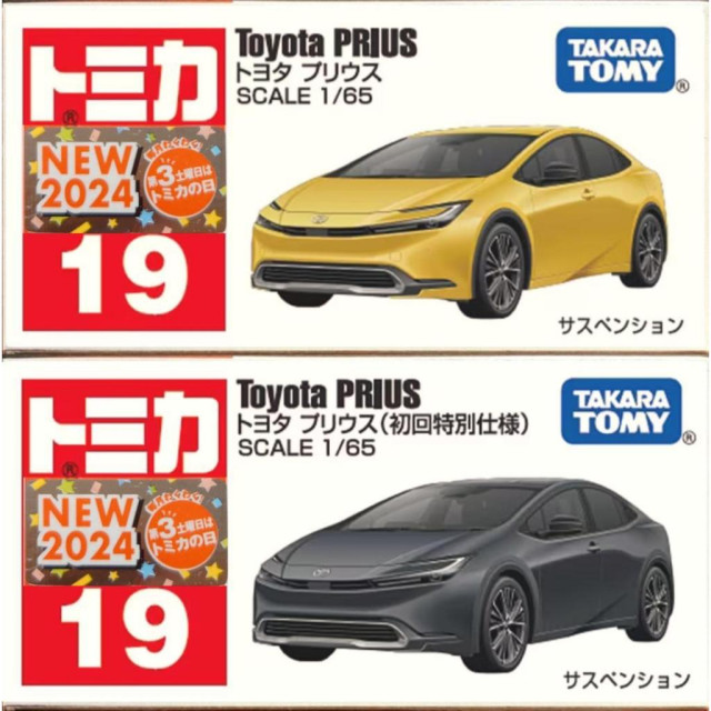 BEETLE TOMICA 多美卡 豐田 TOYOTA PRIUS 小汽車 NO.19 2024新車貼 一般 初回