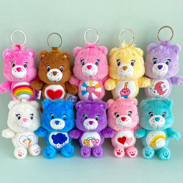 BEETLE 日本正版 彩虹熊 愛心熊 希望熊 娃娃 絨毛 吊飾 鑰匙圈 掛飾 CAREBEARS CARE BEARS