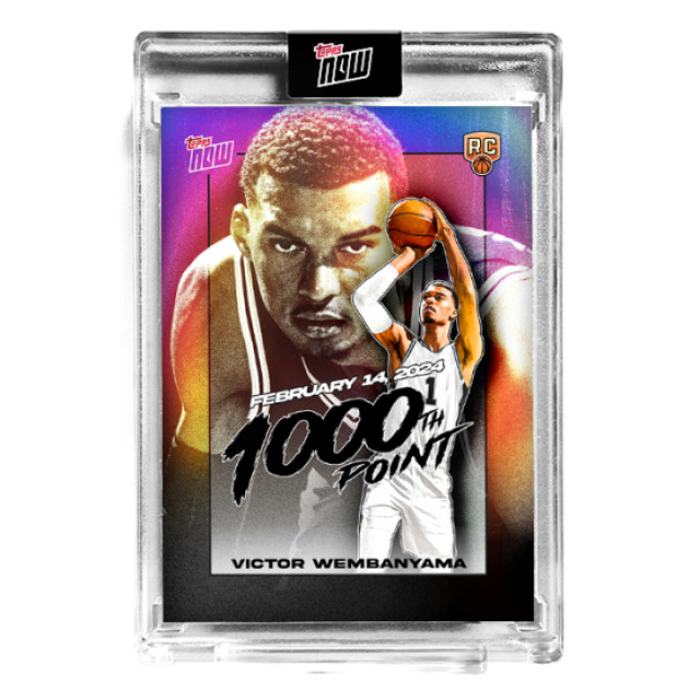 BEETLE TOPPS NOW VICTOR WEMBANYAMA 原封殼藝術卡 一千分里程碑 斑馬 RC