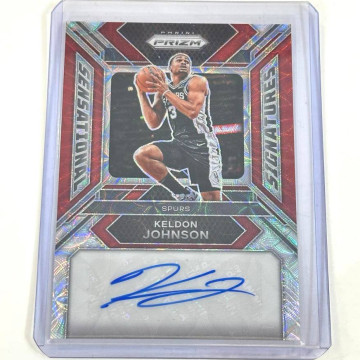 2023-24 PANINI NBA KELDON JOHNSON AUTO 親筆簽名 貼紙簽 馬刺 PRIZM 88張
