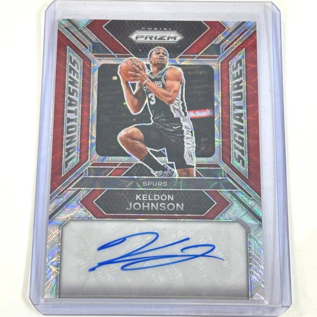 2023-24 PANINI NBA KELDON JOHNSON AUTO 親筆簽名 貼紙簽 馬刺 PRIZM 88張