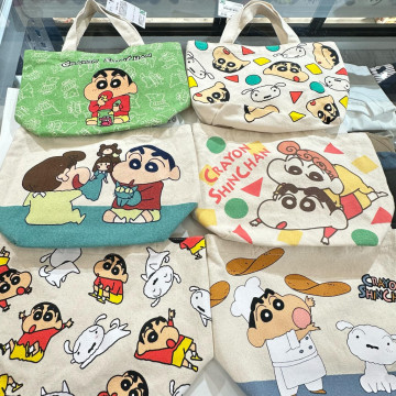 BEETLE 蠟筆小新 帆布袋 便當袋 手提袋 小新 小白 小葵 野原新之助 日本正版 內附口袋 多款圖案