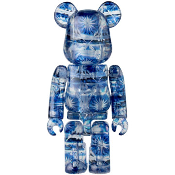 BEETLE BE@RBRICK PATTERN DENIM 透明 S47 庫柏力克熊 BEARBRICK 100%