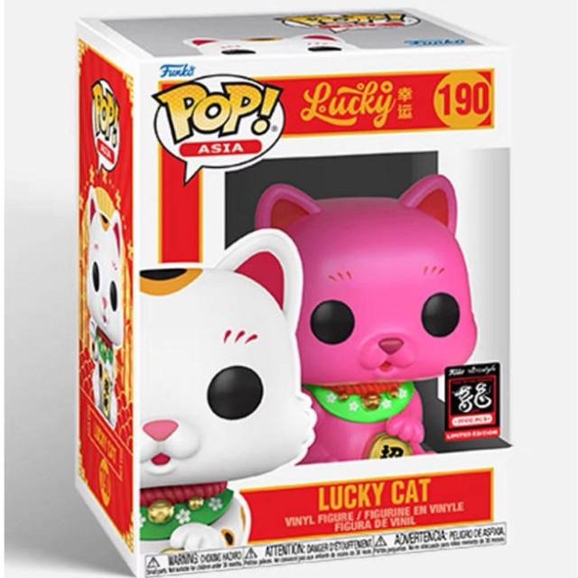BEETLE FUNKO POP 招財貓 粉色 LUCKY CAT 幸運貓 ASIA 龍年 亞洲限定 限量2000PCS