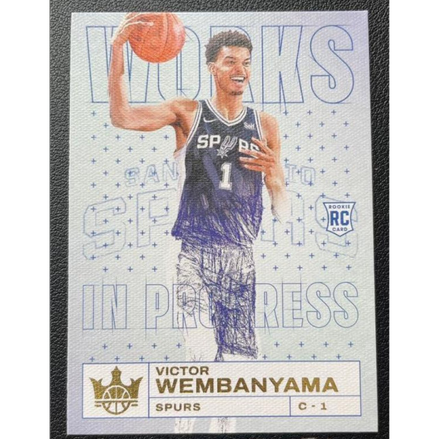 PANINI COURT KINGS VICTOR WEMBANYAMA RC IN PROGRESS 斑馬 馬刺