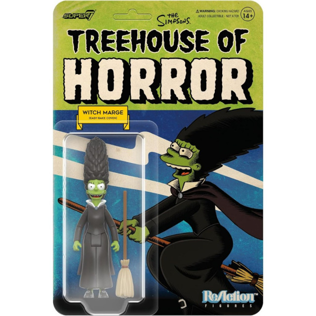 BEETLE SUPER7 辛普森家族 恐怖樹屋 美枝 女巫 MARGE SIMPSONS REACTION 公仔 吊卡