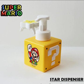 BEETLE 瑪利歐 洗手乳罐 無敵星泡沫慕斯瓶 MARIO 瑪利歐 瑪利兄弟 無敵星星 問號箱 日本正版 按壓式空瓶