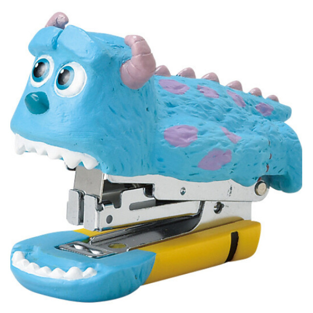 BEETLE 造型釘書機 毛怪 SULLEY 蘇利文 迪士尼 怪獸電力公司 MONSTERS INC 日本正版