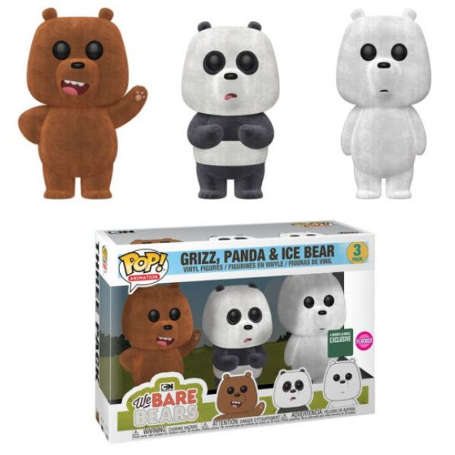 盒損 BEETLE FUNKO POP 熊熊遇見你 三隻熊 植絨版 GRIZZ PANDA ICE BARE BEAR