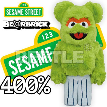BEETLE BE@RBRICK 芝麻街 奧斯卡 絨毛 庫柏力克熊 毛毛 OSCAR THE GROUCH 400%