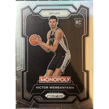 PANINI NBA 馬刺 斑馬 VICTOR WEMBANYAMA RC MONOPOLY PRIZM 普卡 銀色