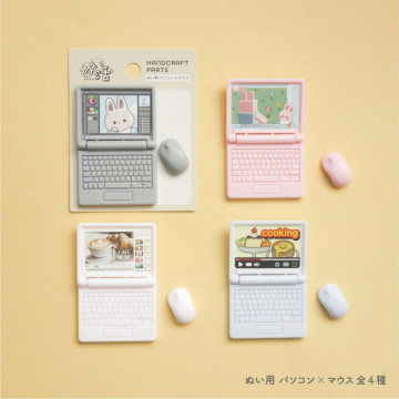 BEETLE 筆電 滑鼠 電腦 迷你電腦 四色 1/12 公仔 專用 擺設 佈置 場景 小物 迷你模型