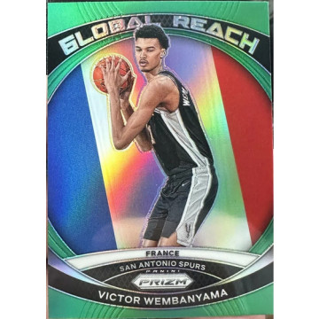 PANINI NBA 馬刺 斑馬 VICTOR WEMBANYAMA RC GLOBAL REACH PRIZM 綠色