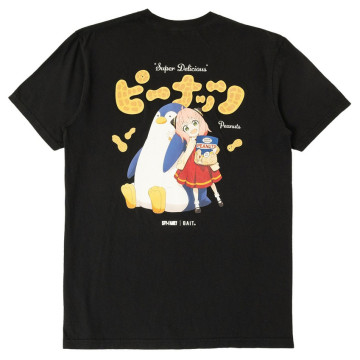 BEETLE BAIT X SPY X FAMILY 間諜家家酒 安妮亞 花生 企鵝 短T 短袖 短TEE 聯名 黑色