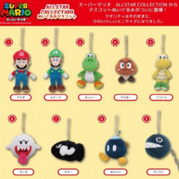 BEETLE 任天堂 瑪利歐 耀西 綠龜 栗寶寶香菇 害羞幽靈 MARIO 娃娃吊飾 鑰匙圈 日本正版 三英