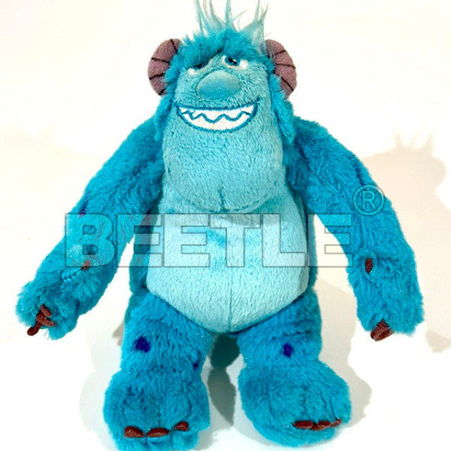 BEETLE 迪士尼 毛怪 怪獸大學 SULLEY 蘇利文 怪獸電力公司 拉鍊 零錢包 吊飾 絨毛蛙蛙 DISNEY