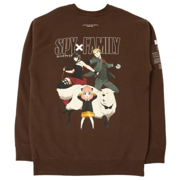 BEETLE BAIT X SPY X FAMILY 間諜家家酒 佛傑一家 圓領 大學T TEE 聯名 咖啡色 毛衣