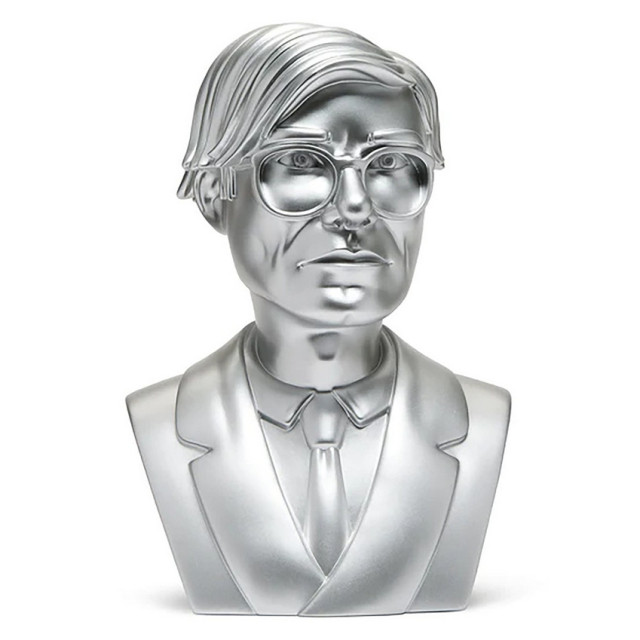 BEETLE KIDROBOT ANDY WARHOL BUST 安迪·沃荷 SILVER 銀色 半胸像 雕像 12吋