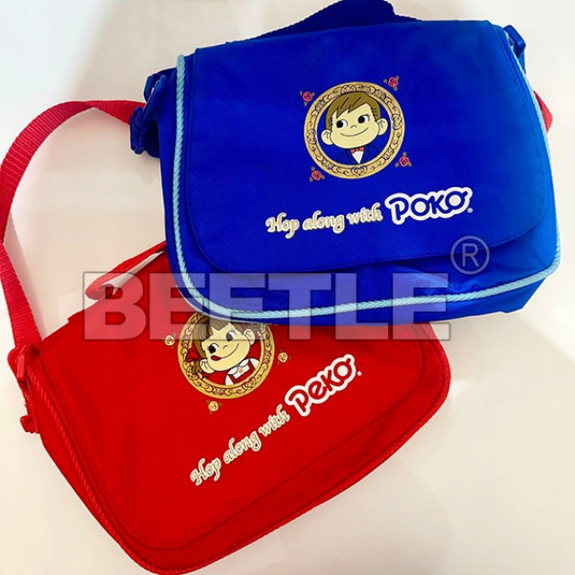 BEETLE 日本 正版 不二家 牛奶妹 牛奶弟 PEKO FUJIYA 絕版老物 小包 書包 肩背包 拉鍊
