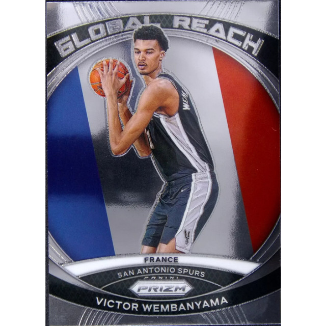 PANINI NBA 馬刺 斑馬 VICTOR WEMBANYAMA RC GLOBAL REACH PRIZM 銀色