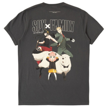 BEETLE BAIT X SPY X FAMILY 間諜家家酒 佛傑一家 短T 短袖 短TEE 聯名 深灰色 石墨灰