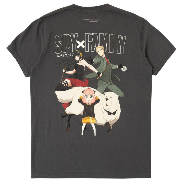 BEETLE BAIT X SPY X FAMILY 間諜家家酒 佛傑一家 短T 短袖 短TEE 聯名 深灰色 石墨灰