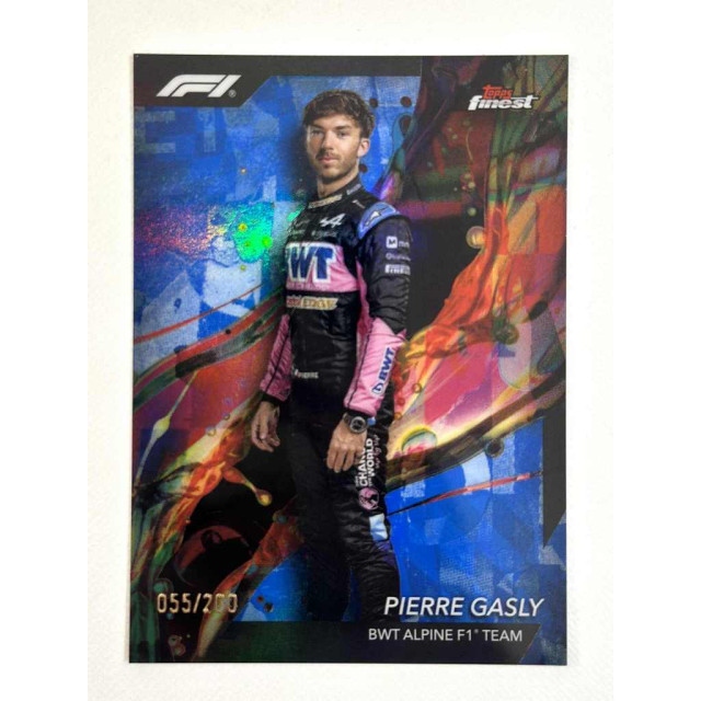2024 TOPPS FINEST F1 PIERRE GASLY 賽車 BWT ALPINE 阿爾卑F1車隊 #10