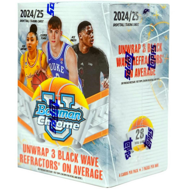 整盒販售 2024-25 TOPPS BOWMAN UNIVERSITY CHROME BLASTER BOX 卡盒