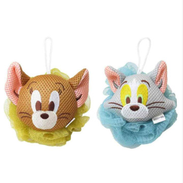 BEETLE TOM AND JERRY 沐浴海綿 洗澡 沐浴球 擦澡球 搓澡 起泡球 湯姆貓與傑利鼠 日本正版