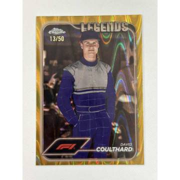 2024 TOPPS CHROME F1 LEGEND DAVID COULTHARD 一級方程式賽車 賽車 限量50張