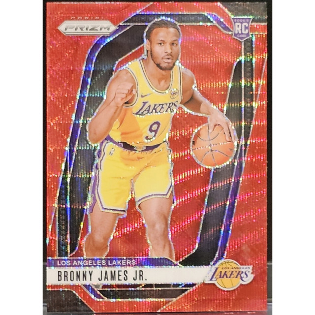 2024-25 PANINI PRIZM NBA BRONNY JAMES JR RC 湖人 幫你煎 紅波紋 #243
