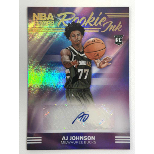 2024-25 PANINI HOOPS AJ JOHNSON RC BUCKS 公鹿 ROOKIE INK 貼紙簽