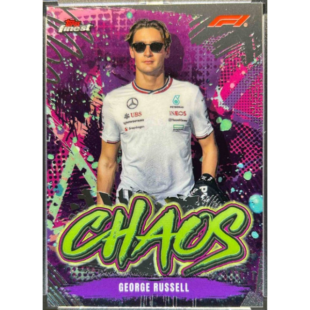 2024 TOPPS FINEST F1 GEORGE RUSSELL 梅賽德斯 AMG 賓士車隊 喬治羅素 CHAOS
