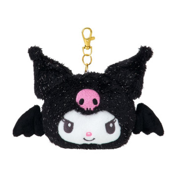 BEETLE 庫洛米 伸縮票夾 證件夾 票卡夾 悠遊卡 絨毛娃娃 吊飾 日本正版 KUROMI 三麗鷗 惡魔翅膀