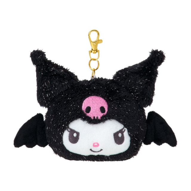 BEETLE 庫洛米 伸縮票夾 證件夾 票卡夾 悠遊卡 絨毛娃娃 吊飾 日本正版 KUROMI 三麗鷗 惡魔翅膀