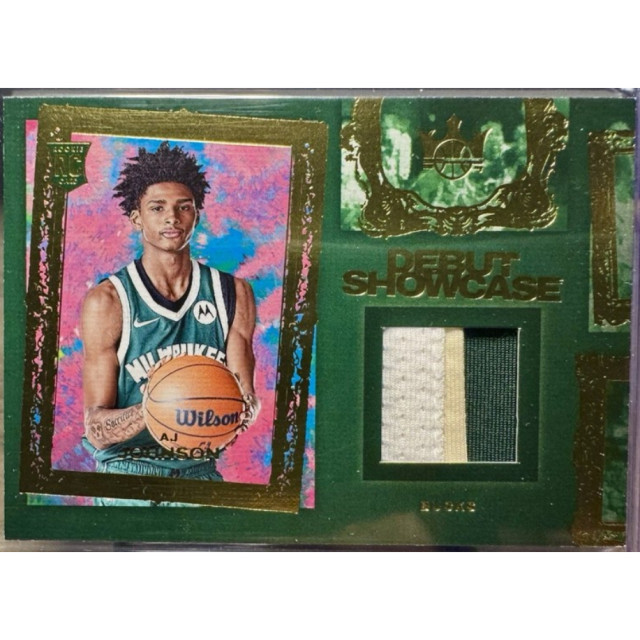 2024-25 PANINI COURT KINGS NBA AJ JOHNSON RC 球衣卡 公鹿 球員卡 油畫