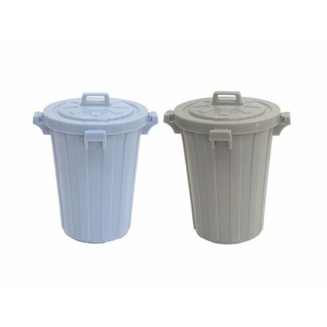 BEETLE PONY 垃圾桶 圓筒 路邊垃圾桶 1/12 微型公仔 專用 擺設 佈置 場景 小物 迷你模型