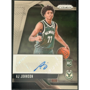 2024-25 PANINI NBA PRIZM AJ JOHNSON RC AUTO 貼紙簽 公鹿 新人 球員卡