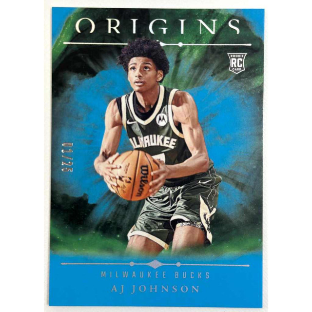 2024-25 PANINI NBA ORIGINS AJ JOHNSON RC 公鹿 球員卡 起源 藍 限量25張