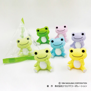 隨機出貨1個 BEETLE 微笑青蛙小公仔 擬糖果包裝迷你公仔 PICKLES FROG 日本正版