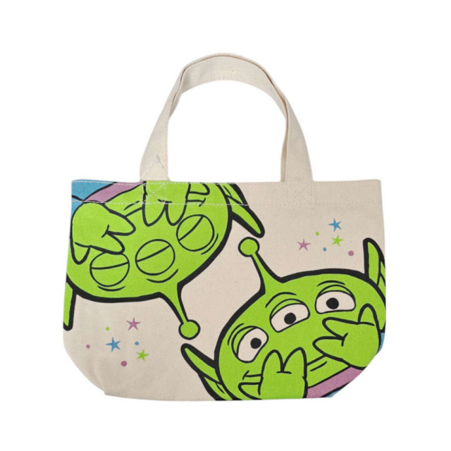 BEETLE 三眼怪 帆布袋 便當袋 手提袋 玩具總動員 ALIEN TOY STORY 日本正版 內附口袋 隨身袋