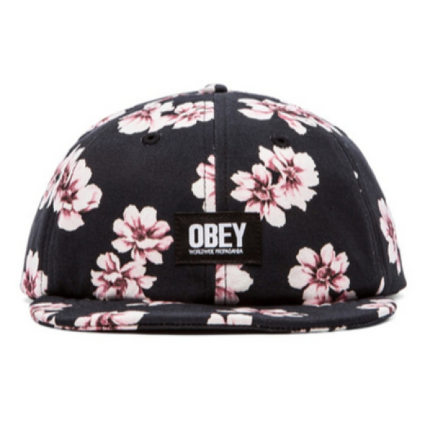 OBEY 美牌 IN BLOOM THROWBACK HAT 老帽 遮陽 防曬 黑櫻花 花束 帽子
