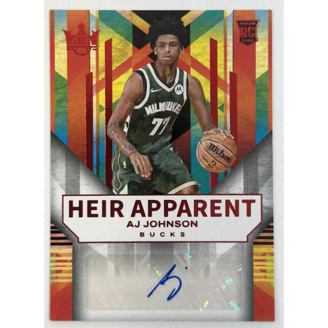 2024-25 PANINI COURT KINGS AJ JOHNSON RC AUTO 貼紙簽 公鹿 球員卡 99張