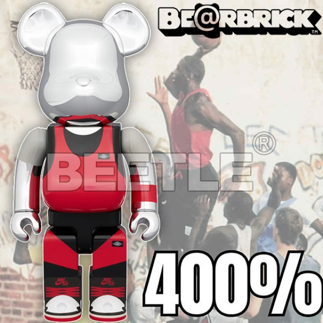 BEETLE BE@RBRICK MICHAEL JORDAN 1985 麥可 喬丹 銀色 電鍍 400%