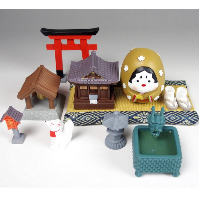 BEETLE 1/12 神社置物 日本神社 燈籠 寺廟 敲鐘 手水舍龍 公仔 裝飾 擺設 場景 小物 迷你模型
